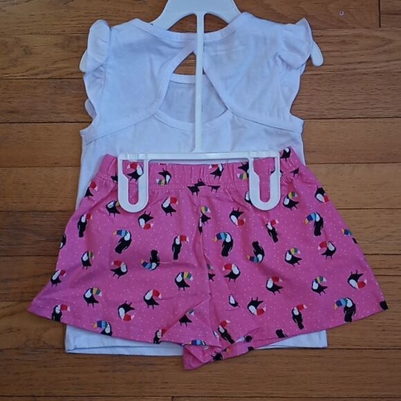 Little Girls Dress & 2 Piece Tank Top & Shorts Set Clothes Lot 2T, 3T, 4T, 5T - Picture 7 of 9